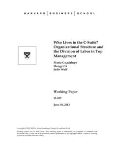 Organizational structure / Corporate title / Line management / Marketing / Product marketing / Louis V. Gerstner /  Jr. / Chief marketing officer / Diversification / Strategic management / Management / Business / Organizing