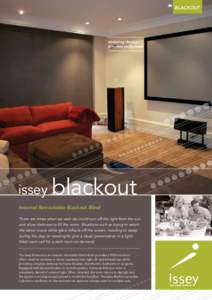 BLACKOUT  enduring design timeless enjoyment  issey