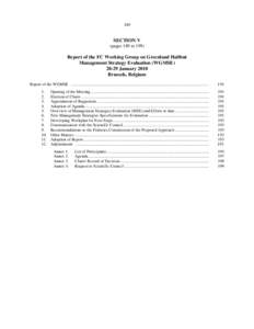 189  SECTION V (pages 189 to[removed]Report of the FC Working Group on Greenland Halibut