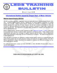 LEDSTRNGBULLETIN_DMV_ADD_ELECT_VEH_REG_082109.pub