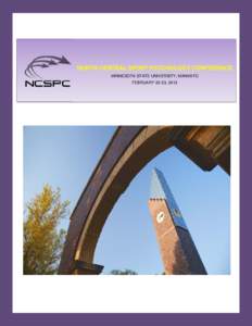 NORTH CENTRAL SPORT PSYCHOLOGY CONFERENCE MINNESOTA STATE UNIVERSITY, MANKATO FEBRUARY 22-23, 2013 Welcome