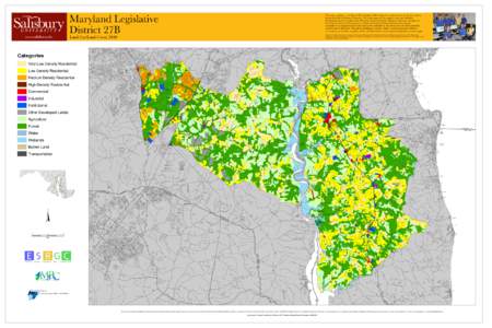 Maryland Legislative District 27B This map, a product of the Eastern Shore Regional GIS Cooperative, is presented to you by the students, faculty and staff of Salisbury University. We deeply appreciate the support and re