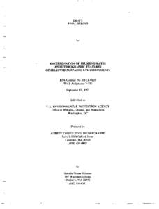 determination flushing rates hydrographic features selected buzzards bay embayments 1991