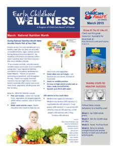 March 2015 Grow it! Try it! Like it! Check out this great resource! Available for download at -