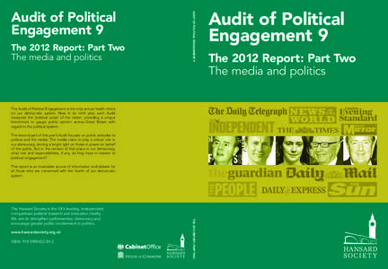 The 5th Report  The 2012 Report: Part Two with a special focus on the Constitution The media and politics