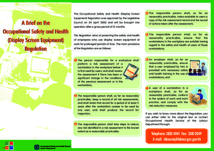 The Occupational Safety and Health (Display Screen  A Brief on the Occupational Safety and Health (Display Screen Equipment) Regulation