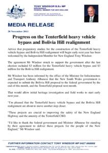TONY WINDSOR B.Ec MP INDEPENDENT FEDERAL MEMBER FOR NEW ENGLAND PARLIAMENT OF AUSTRALIA HOUSE OF REPRESENTATIVES