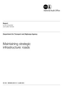 Maintaining Infrastructure: Roads (Executive Summary)
