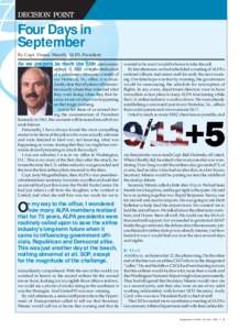 DECISION POINT  Four Days in September By Capt. Duane Woerth, ALPA President