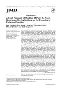 doi:jmbiavailable online at http://www.idealibrary.com on  J. Mol. Biol, 409±419 COMMUNICATION