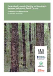 Expanding Economic Viability for Sustainably Managed Indigenous Beech Forests Final Report: SFF Project[removed]