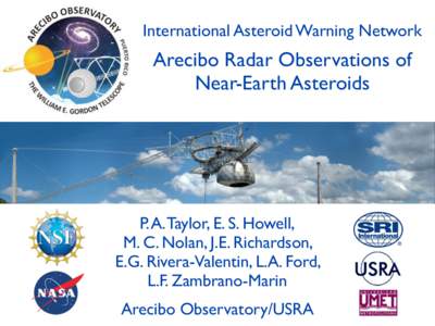 Science / Arecibo Observatory / Cosmic distance ladder / Steven J. Ostro / Radar / Technology / Wireless