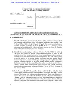 Case 1:09-cv[removed]JCH -DJS Document 148  Filed[removed]Page 1 of 18 IN THE UNITED STATES DISTRICT COURT FOR THE DISTRICT OF NEW MEXICO