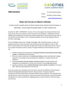 Battery electric vehicles / C40 / Green vehicle / United Nations Climate Change Conference / Nissan Leaf / Greenhouse gas emissions by the United States / Climate change mitigation / Transport / Large Cities Climate Leadership Group / Electric vehicles