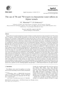 Applied Geochemistry–351 www.elsevier.com/locate/apgeochem The use of 3H and  18