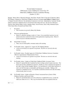 Nevada / United States / Shoshone / Native American tribes in California / Child care / Reno-Sparks Indian Colony / Indian colony / Native Americans in the United States / Paiute people / Great Basin tribes / Western United States / Paiute