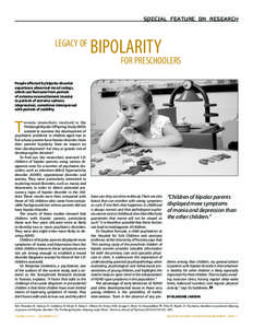 SPECIAL FEATURE ON RESEARCH  LEGACY OF BIPOLARITY