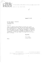 Irving Kristol to Daniel P. Moynihan, January 13, 1970