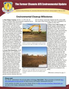 The Former Chanute AFB Environmental Update The