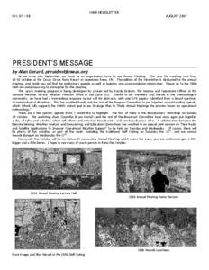 NWA NEWSLETTER NO. 07 –08 AUGUST[removed]PRESI