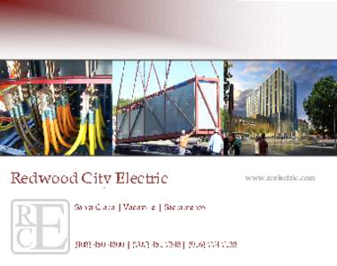Redwood City Electric Santa Clara | Vacaville | Sacramento | (| (www.rcelectric.com