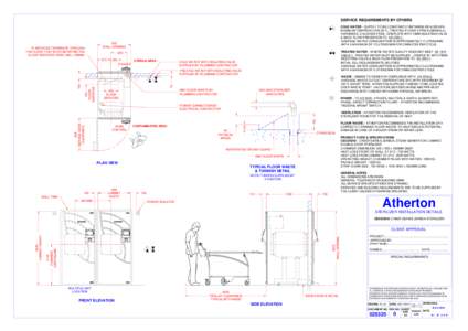 SERVICE REQUIREMENTS BY OTHERS COLD WATER - SUPPLY TO BE CONSTANTLY BETWEEN 200 & 500 KPA, MAXIMUM TEMPERATURE 25°C, TREATED IF OVER 2 PPM (0.02MMOL/L) HARDNESS, CHLORIDE FREE, COMPLETE WITH 15MM ISOLATING VALVE & BACK 