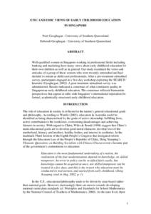 A study was conducted in Singapore exploring attitudinal perspectives of mature-aged retrenched workers who were retraining as