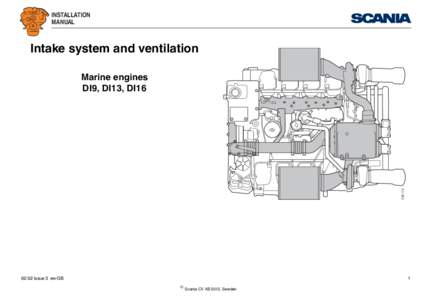 INSTALLATION MANUAL Intake system and ventilation