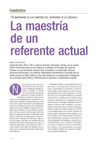 Arquitectura 75 ANIVERSARIO DE LAS CUBIERTAS DEL HIPÓDROMO DE LA ZARZUELA La maestría de un referente actual