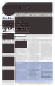 “Official newspaper of the Winnebago Tribe of Nebraska since January 12, 1972” Published Bi-Weekly for the Winnebago Tribe of Nebraska • Volume 40, Number 19, Saturday, September 29, 2012 Bago Rez Celebrates Fall H