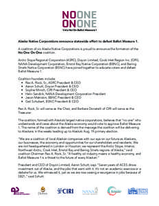 Alaska / Arctic Slope Regional Corporation / Cook Inlet Region /  Inc. / United States / Bering Straits Native Corporation / Alaska Native Claims Settlement Act / Alaska Native regional corporations / Western United States / NANA Development Corporation