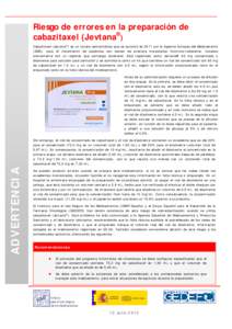 Microsoft Word - Borrador 2- Advertencia Cabazitaxel.doc