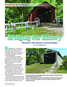 Union Covered Bridge State Historic Site / Bollinger Mill State Historic Site / Missouri Department of Natural Resources / The Ozarks / Locust Creek Covered Bridge / Mozarkite / Missouri / Locust Creek Covered Bridge State Historic Site / Sandy Creek Covered Bridge State Historic Site
