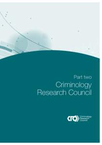 Criminology Research Council Annual report 2008–09