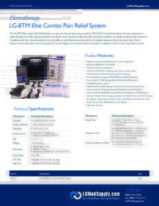LGMedSupply.com  PAIN MANAGEMENT Electrotherapy LG-8TM Elite Combo Pain Relief System