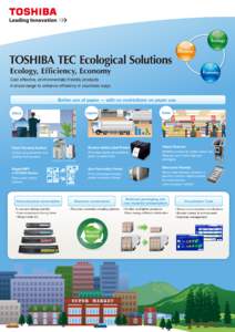 Ecology  TOSHIBA TEC Ecological Solutions Efficiency