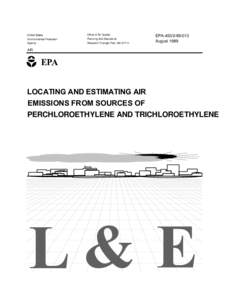 Locating and Estimating emissions from sources of Perchloroethylene and Trichloroethylene