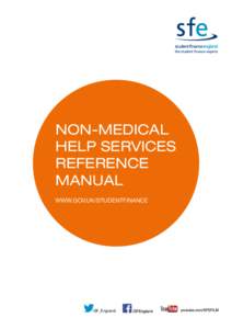 Non-Medical Help Services Reference Manual www.gov.uk/studentfinance