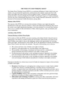 Microsoft Word - Greg Haller - Indian Water Working Group Summary (Final).DOCX