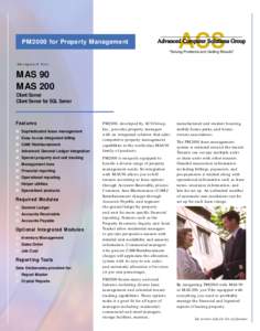PM2000 for Property Management  ACS Advanced Computer Solutions Group 