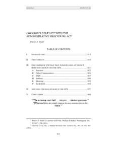 Chevron U.S.A. /  Inc. v. Natural Resources Defense Council /  Inc. / Statutory interpretation / Politics of the United States / Mayo Foundation v. United States / Administrative Procedure Act / Law / Case law / Chevron Corporation