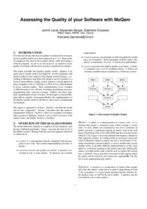 Assessing the Quality of your Software with MoQam Jannik Laval, Alexandre Bergel, Stéphane Ducasse RMoD Team, INRIA, Lille, France [removed]