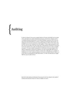 2010 Annual Report: Auditing
