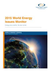 For sustainable energyWorld Energy Issues Monitor Energy price volatility: the new normal