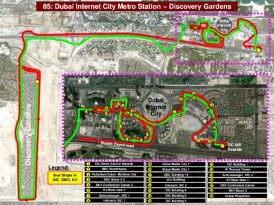 85: Dubai Internet City Metro Station – Discovery Gardens Dubai Internet City  Shaikh Zayed Road