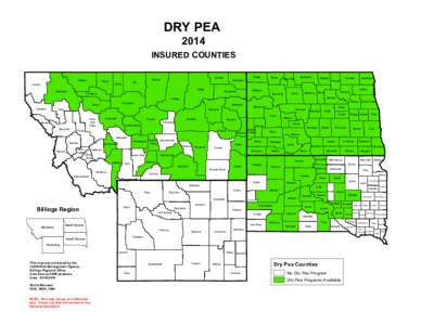 DRY PEA 2014 INSURED COUNTIES Glacier