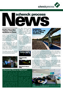 News Schenck Process UK, Customer and Client Newsletter, Summer 2013 schenck process  Positive PowerGen