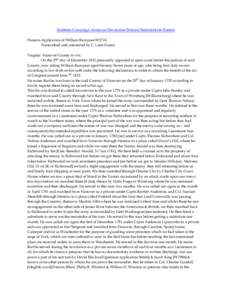 Southern Campaign American Revolution Pension Statements & Rosters Pension Application of William Bumpass W2718 Transcribed and annotated by C. Leon Harris Virginia Hanover County to wit. On the 25th day of December 1832