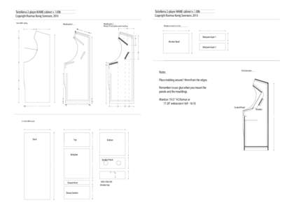 TaitoRama 2-player MAME cabinet v. 1.00b Copyright Rasmus Konig Sorensen, 2010 TaitoRama 2-player MAME cabinet v. 1.00b Copyright Rasmus Konig Sorensen, 2010 16mm MDF cutting