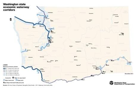 Washington state economic waterway corridors Oroville